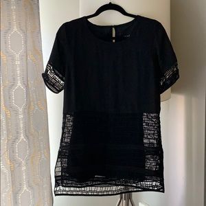 Lysse Black Short Sleeve Blouse